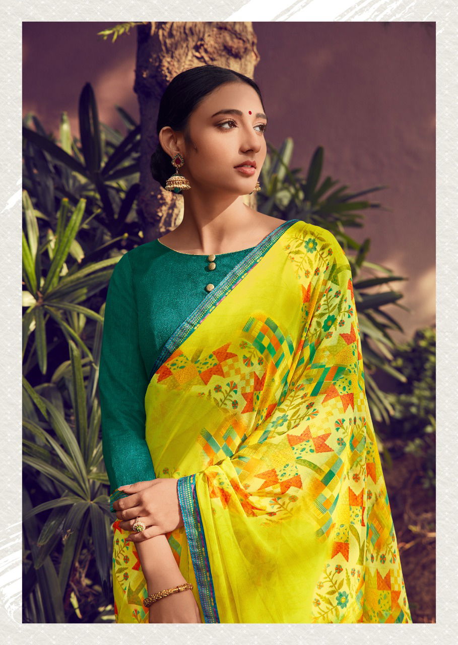 Kashvi Zubaida 2  Latest Fancy Designer Georgette Printed Saree Collection
